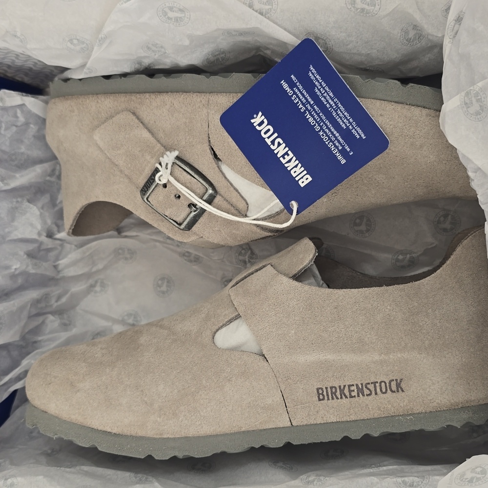 Birkenstock London Clogs, Stone Coin NWB - Picture 12 of 12